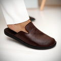Coffee Brown Mules | Mens Premium Slip-On